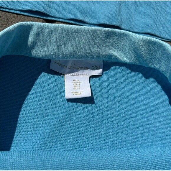 House Of Harlow 1960 Blue 2 Piece Set Crop Top & Skirt Outfit NWT $198 Small - Picture 6 of 10